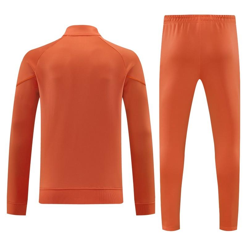26/27 كوت ديفوار - طقم رياضي من أورانج مع سترة بسحاب كامل + بنطال طويل