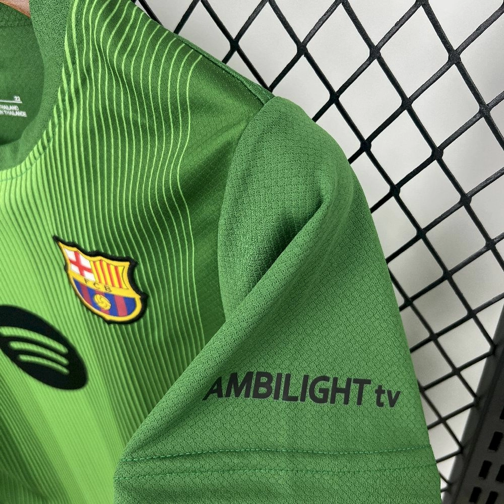 2025/26 كيدز برشلونة حارس مرمى برشلونة أخضر اللون الأخضر