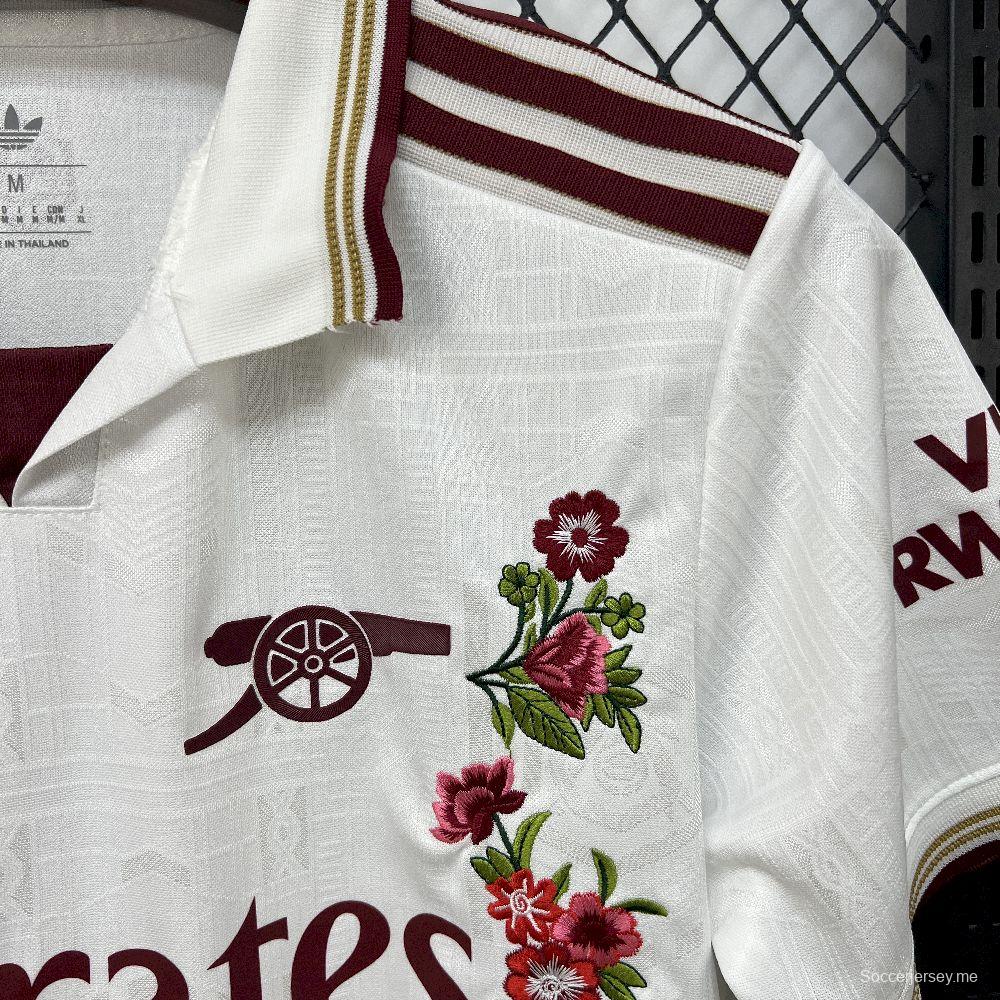 2025/26 نسخة اللاعبين 2025/26 قميص رجالي مطرز بتطريزات أرسنال الثالثة