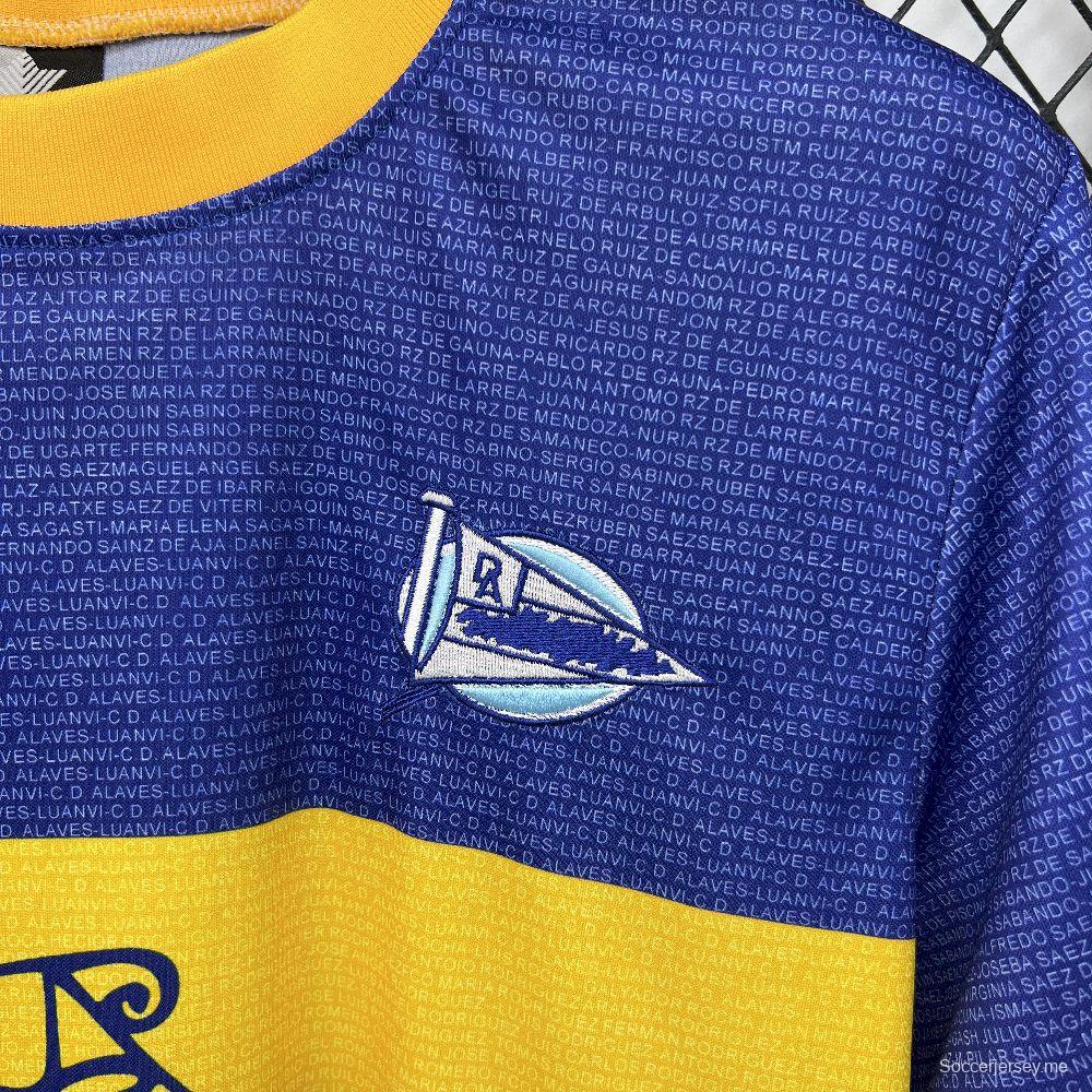 2000/01 Retro Deportivo Alaves Champions League Final Jersey