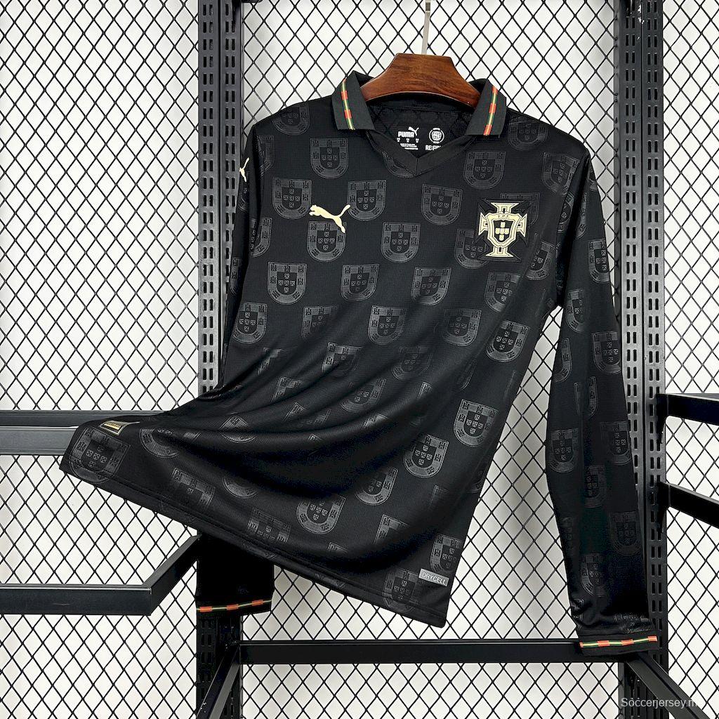 2026 قميص برتغالي رجالي بأكمام طويلة للرجال أوزيبيو خاص