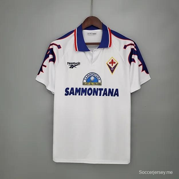 قميص فيورنتينا 95/96 ريترو 95/96 أبيض خارجي
