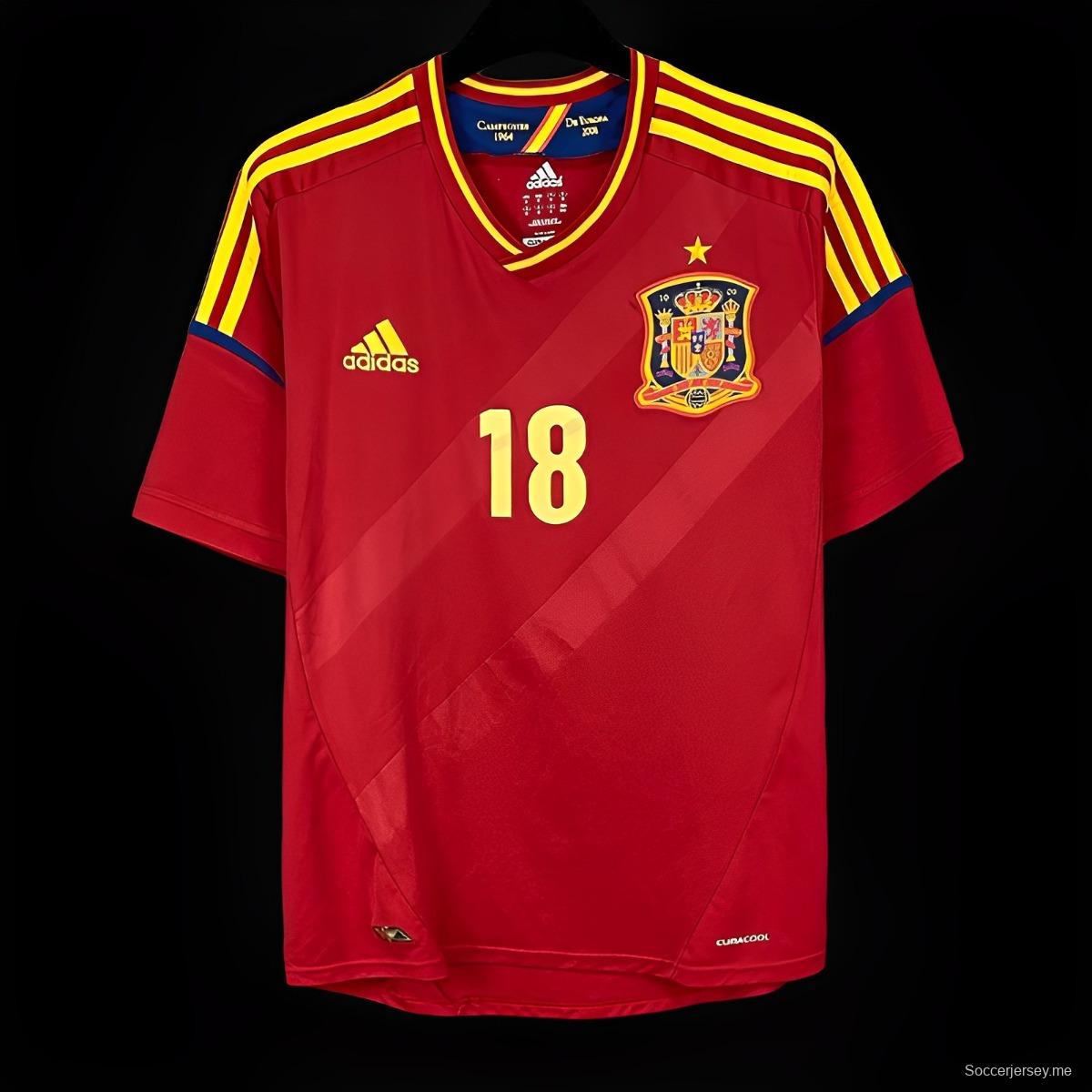 قميص منتخب إسبانيا 2012 ريترو 2012

