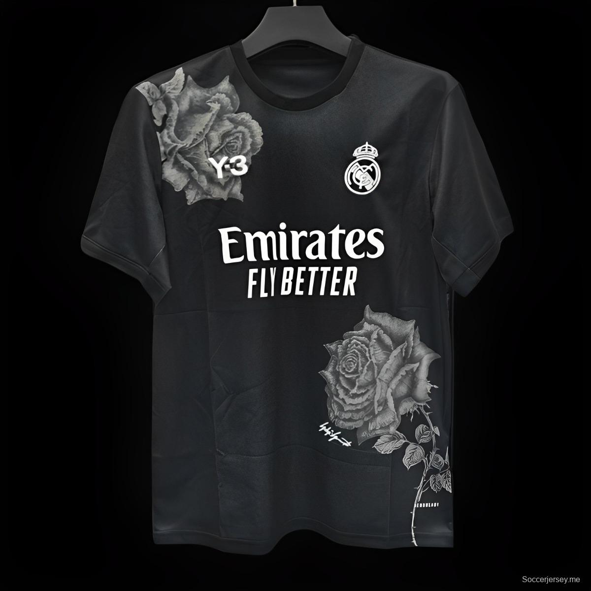 24/25 قميص ريال مدريد × ياماموتو بلاك جيرسي 24/25
