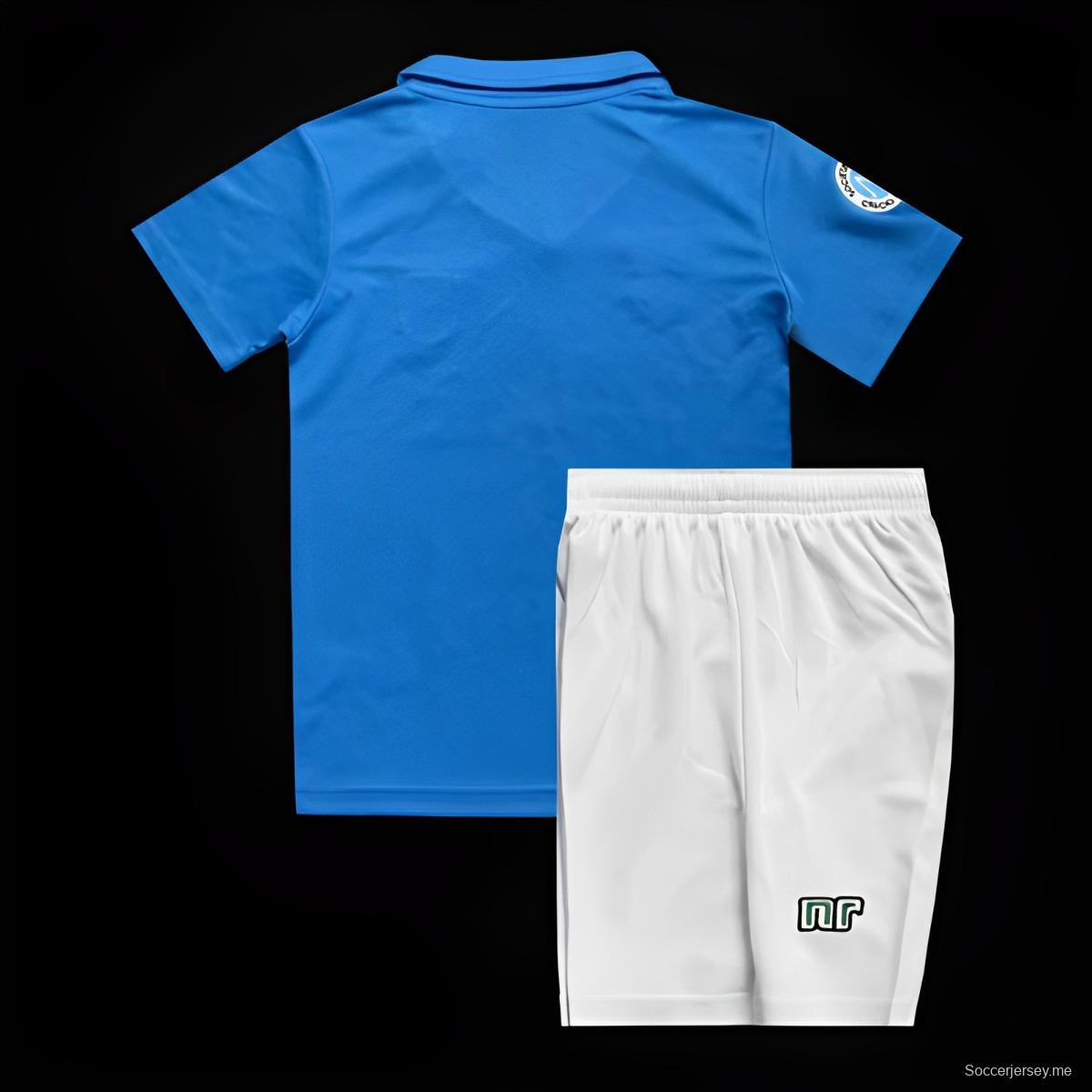 قميص فريق نابولي 87/88 ريترو كيدز 87/88
