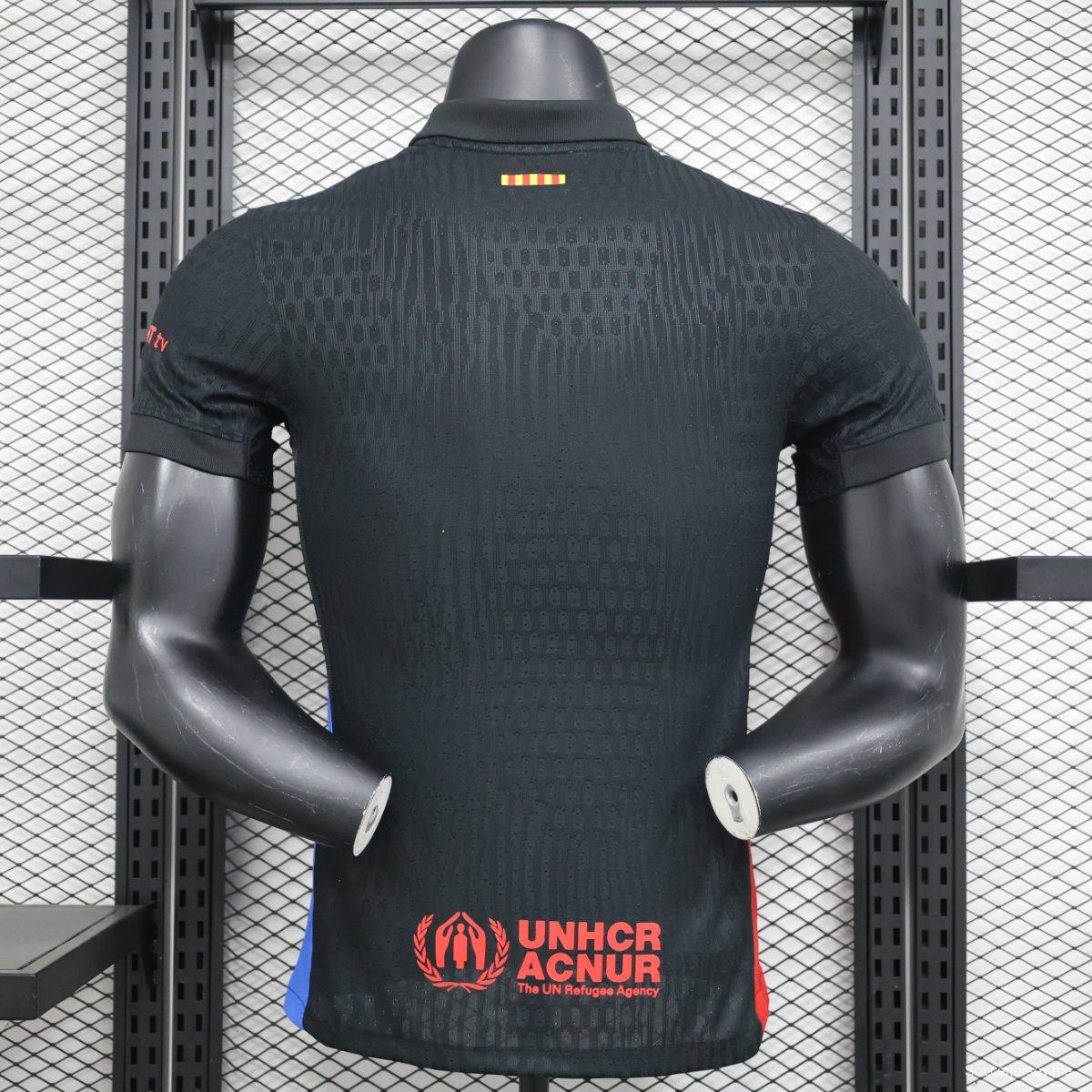 نسخة اللاعب 24/25 قميص برشلونة 24/25 خارجي أسود اللون أسود اللون
