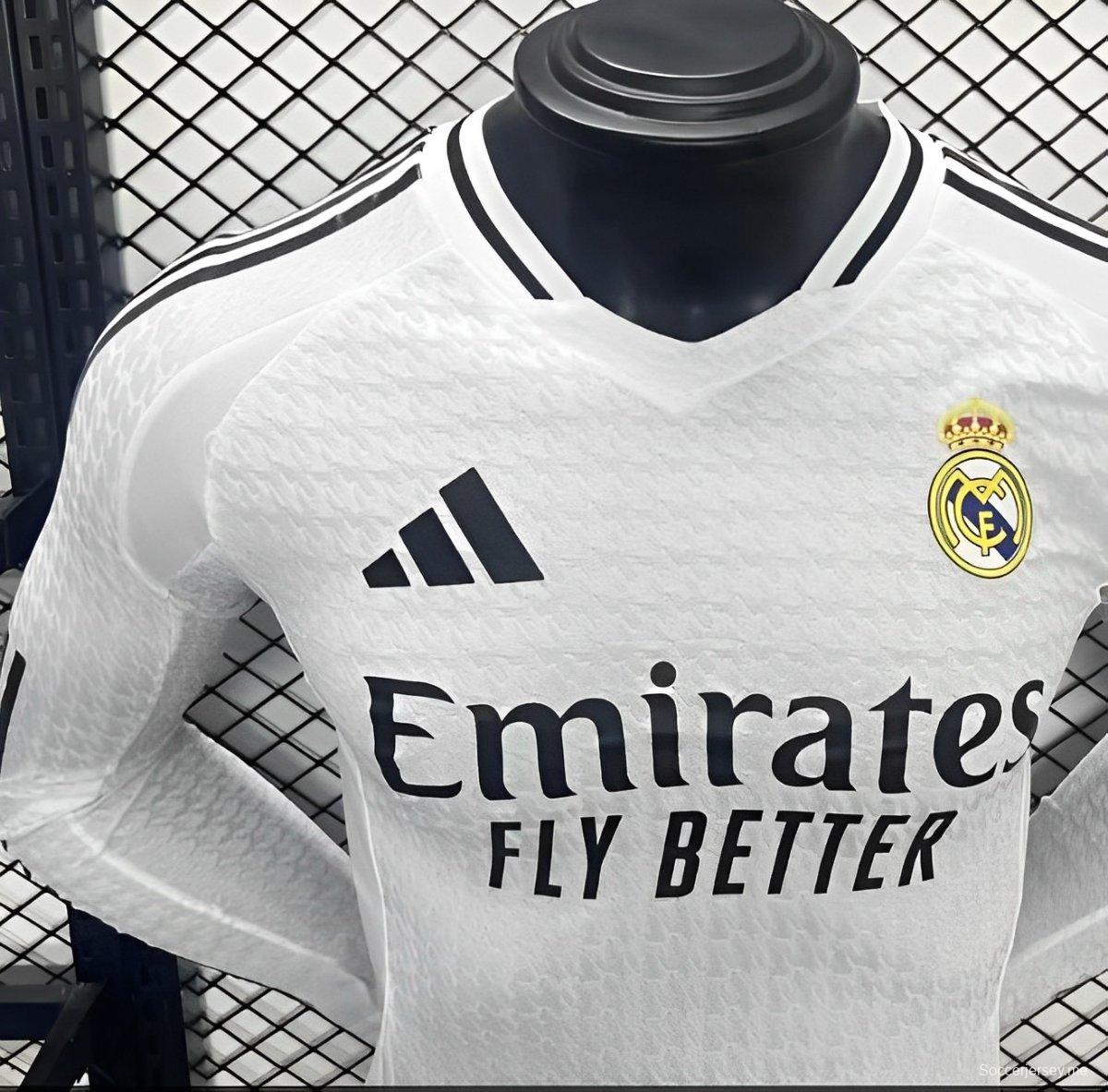 نسخة اللاعب 24/25 قميص بأكمام طويلة الأكمام لريال مدريد 24/25
