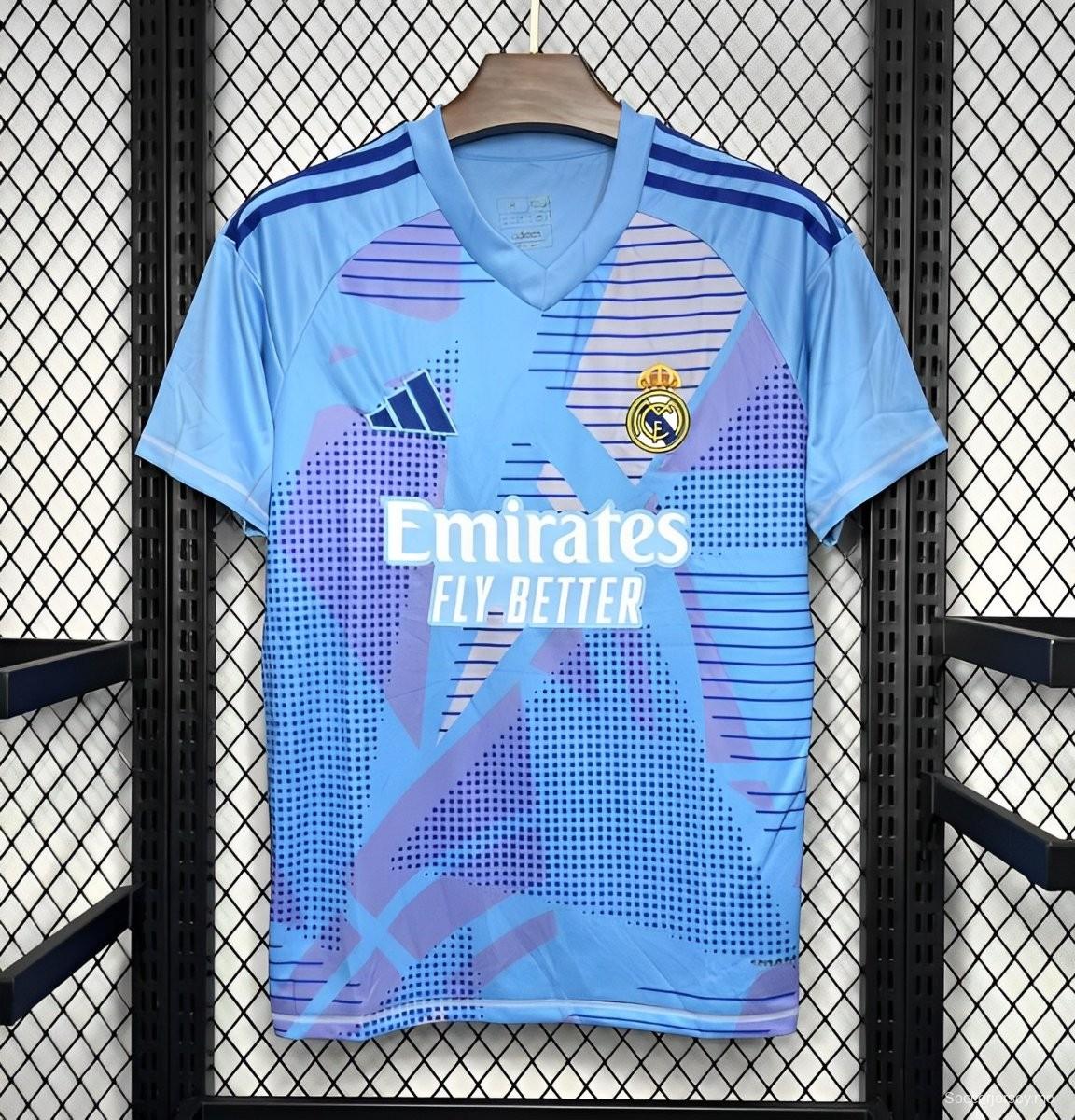 24/25 قميص أزرق لحارس مرمى ريال مدريد
