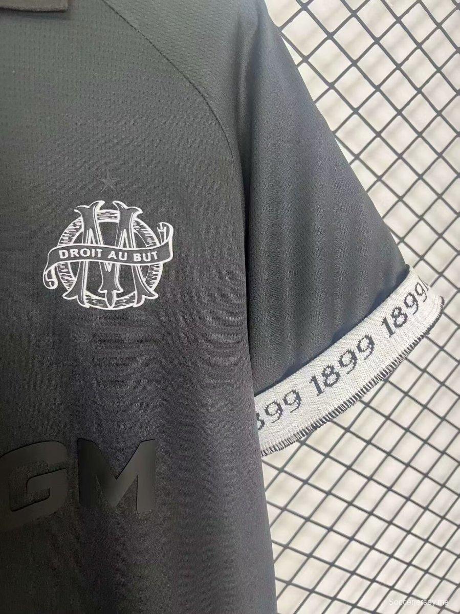 24/25 قميص حارس مرمى أولمبيك مارسيليا الأسود رقم 125
