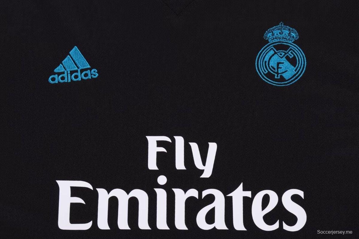 قميص ريترو كيدز 17/18 ريال مدريد اوايي أسود اللون أسود اللون