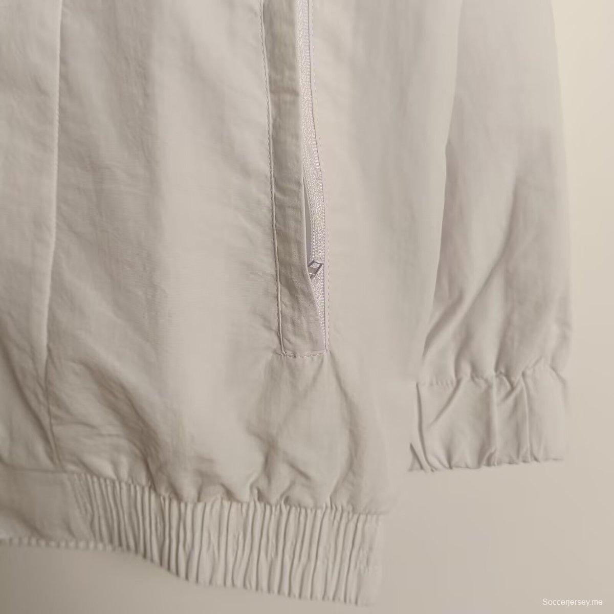 2025 إيطاليا 2025 سترة واقية من الرياح بيضاء