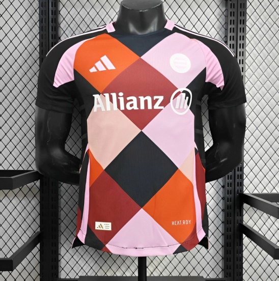 25/26 قميص بنقشة شبكة تدريب بايرن ميونيخ بنسخة اللاعب 25/26