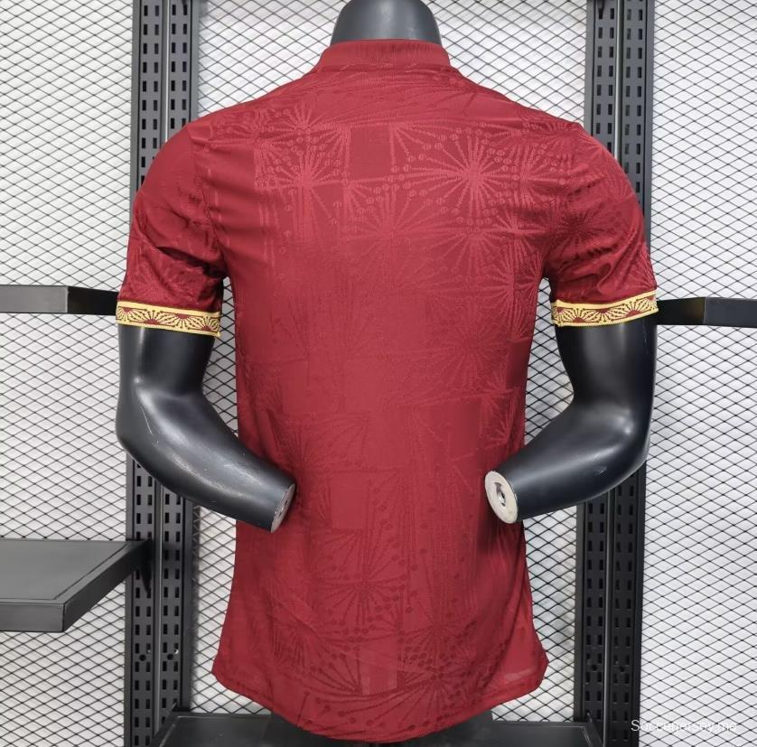 إصدار اللاعب 2025 قميص النبيذ كأس المكسيك الذهبي 2025