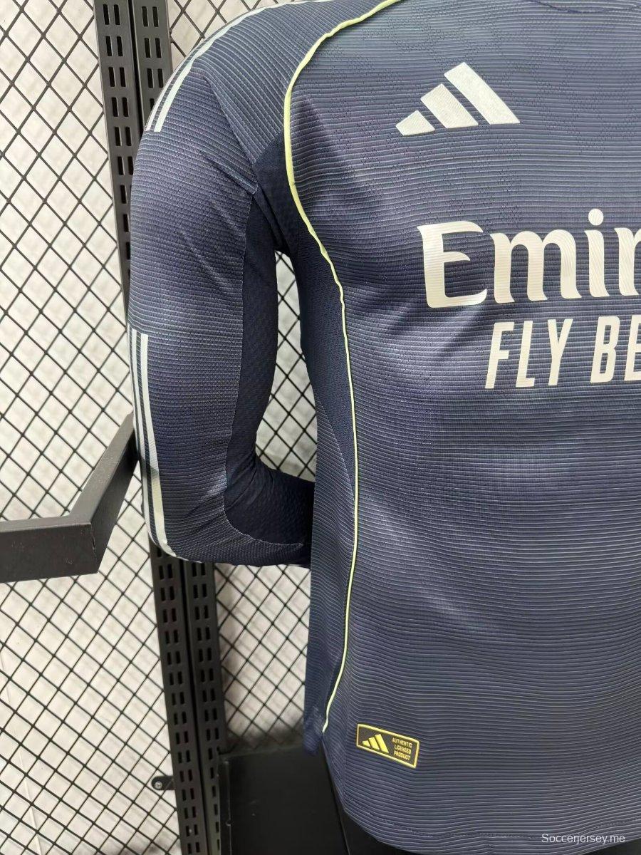 إصدار اللاعب 25/26 قميص بأكمام طويلة الأكمام لريال مدريد خارج الديار