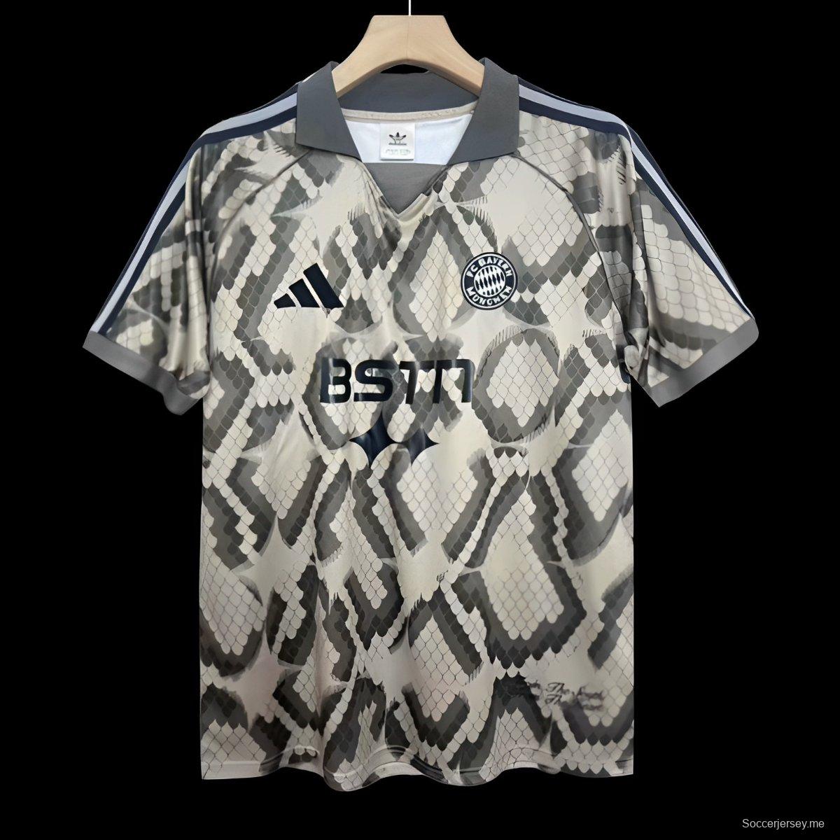 25/26 قميص خاص بني اللون بني خاص بنادي بايرن ميونيخ الألماني لكرة القدم