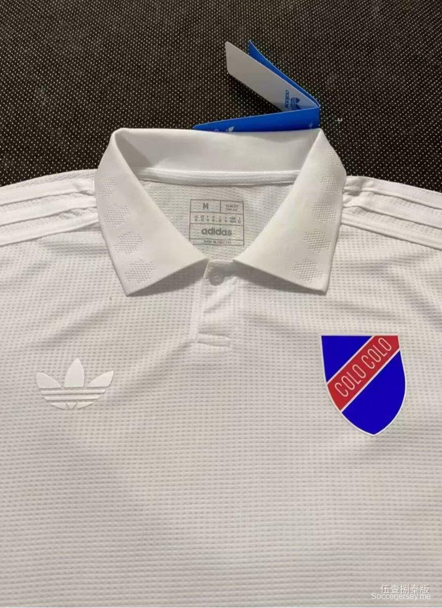 25/26 COLO COLO قميص الذكرى المئوية البيضاء