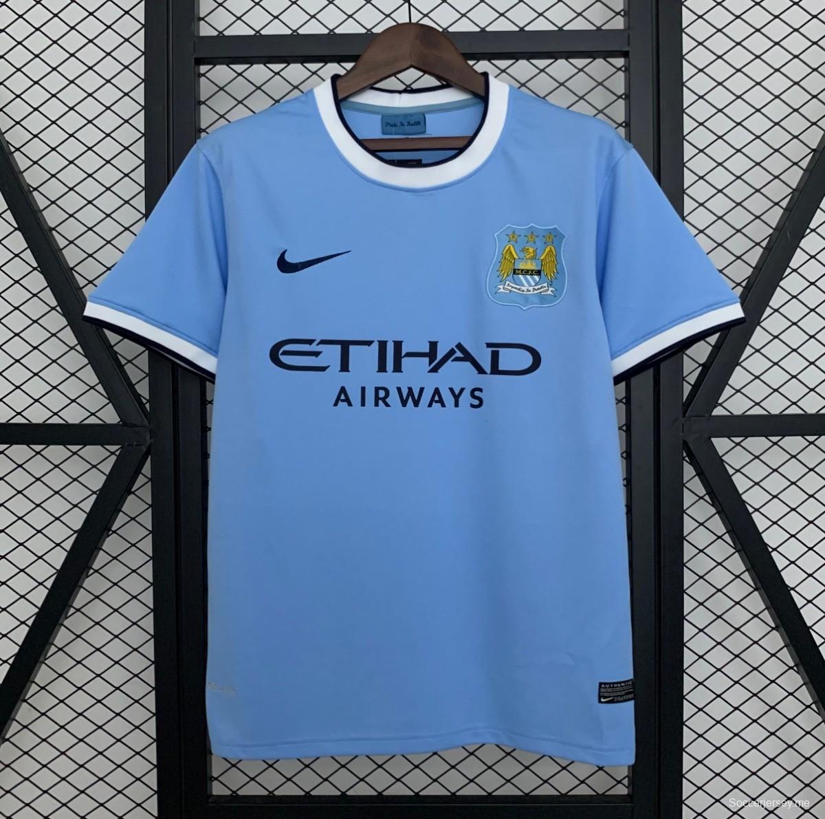 القميص الأساسي لمانشستر سيتي 13/14 ريترو هوم مانشستر سيتي