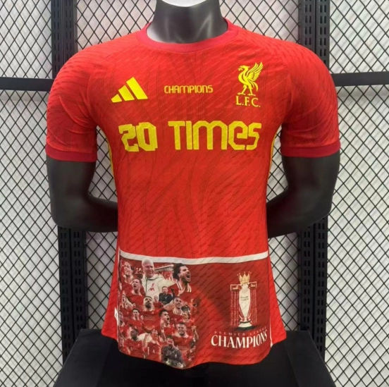 نسخة اللاعب 25/26 قميص بطل ليفربول 20 مرة بطل ليفربول 20 مرة