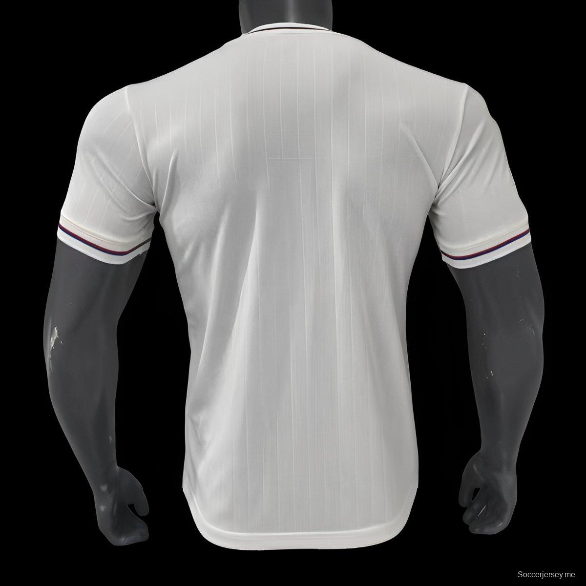 25/26 قميص أولمبيك ليونيه للذكرى السنوية البيضاء