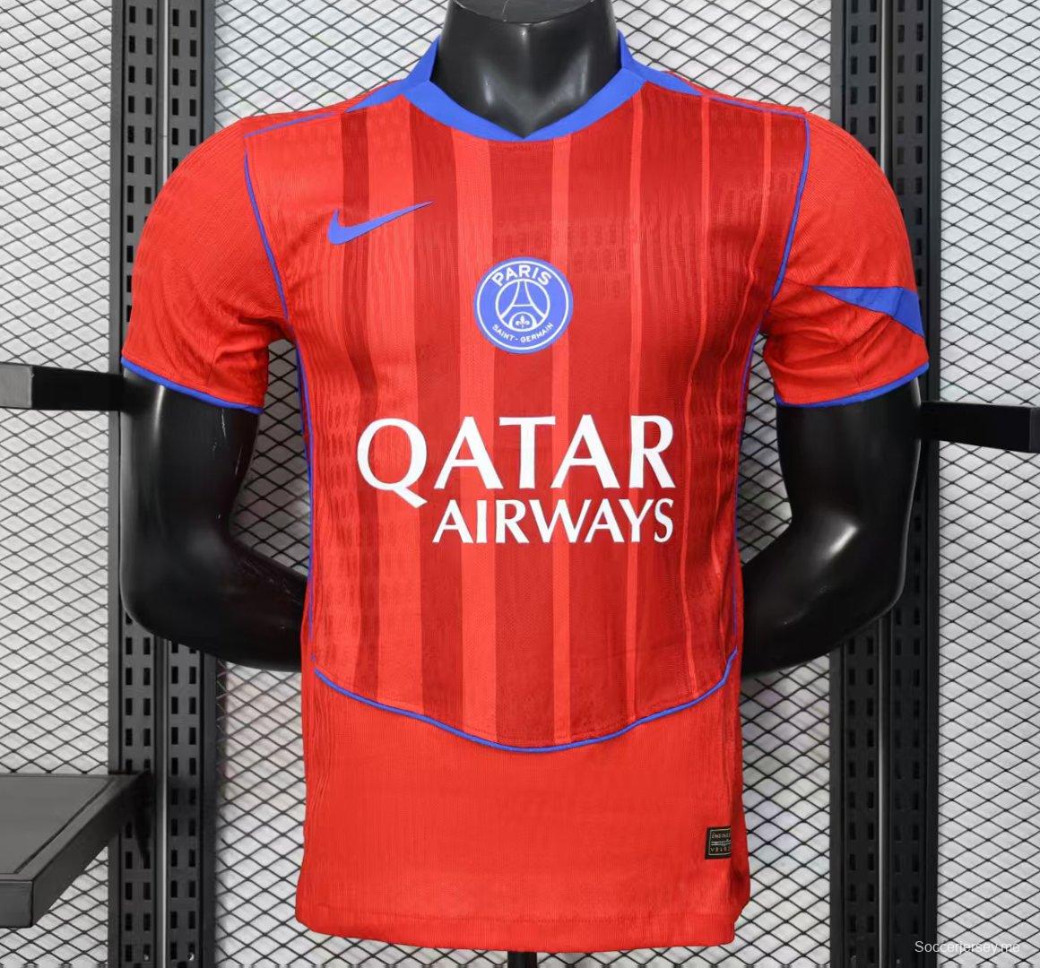 نسخة اللاعب 25/26 القميص الأحمر الثالث لباريس سان جيرمان 25/26