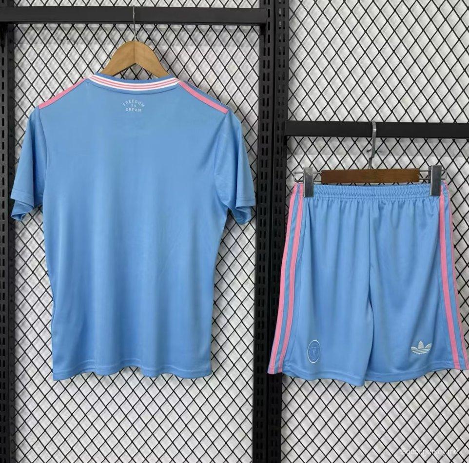 25/26 قميص أزرق اللون أزرق اللون أزرق ميامي الثالث للأطفال