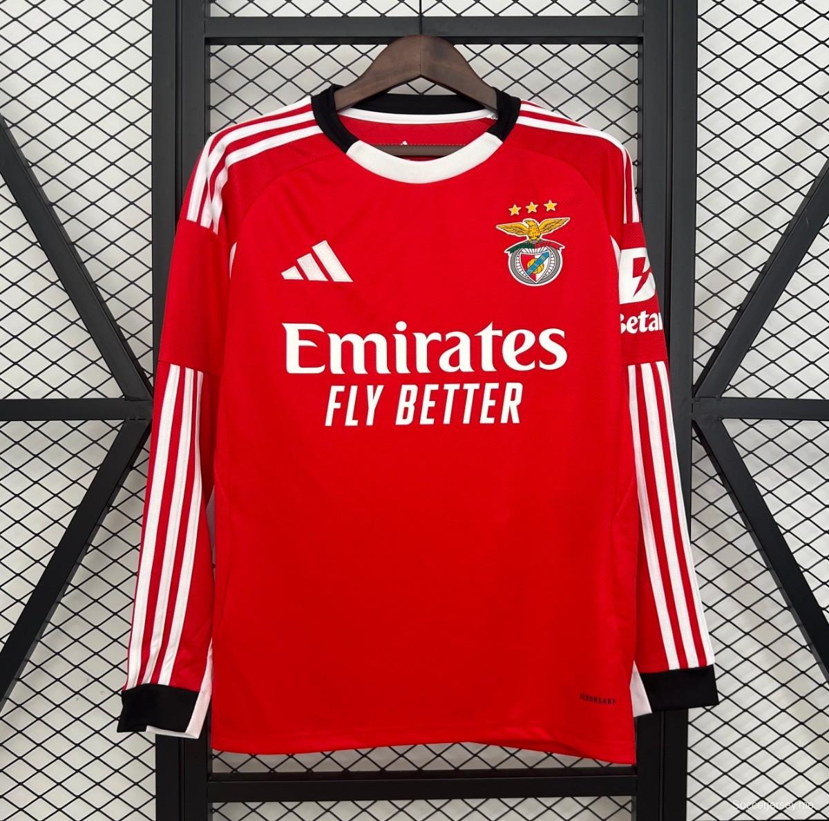 25/26 قميص بأكمام طويلة أكمام طويلة بنفيكا هوم جيرسي