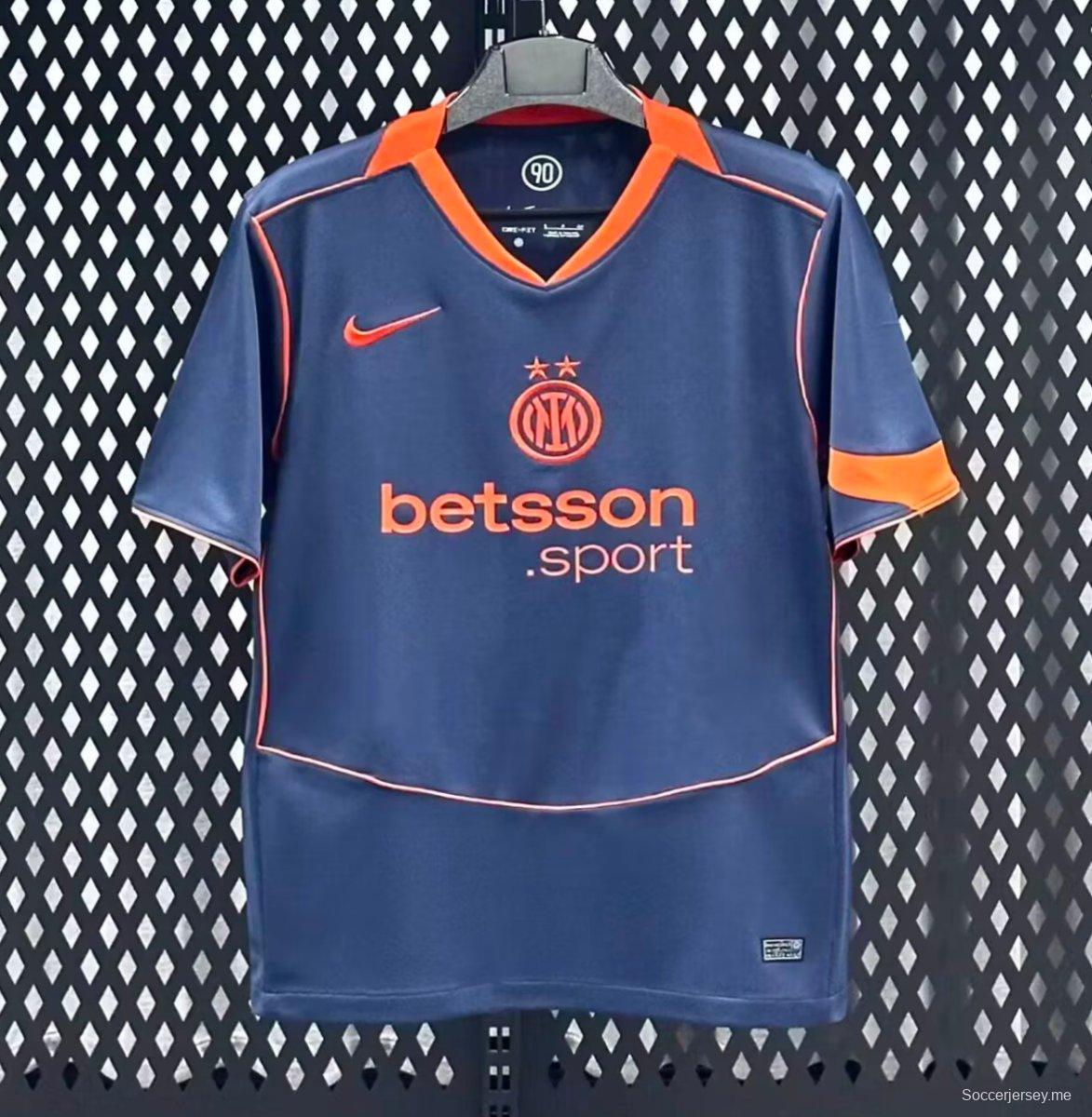 25/26 قميص أزرق اللون أزرق اللون الأزرق الثالث لإنتر ميلان