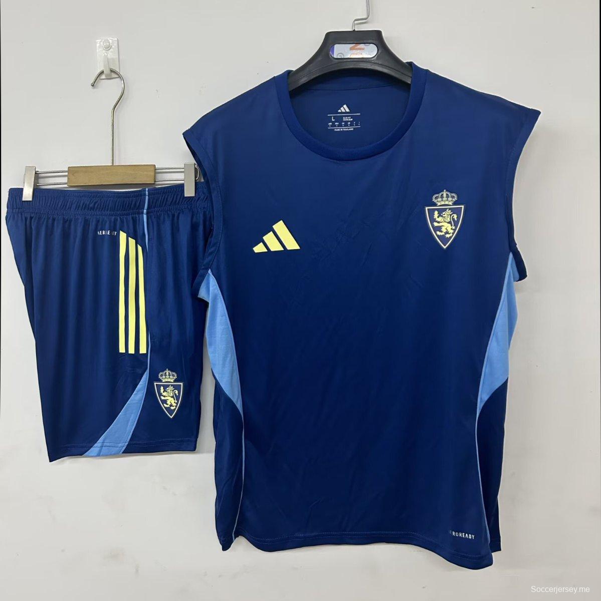 25/26 قميص ريا سرقسطة فيست ريا سرقسطة أزرق ملكي + شورت