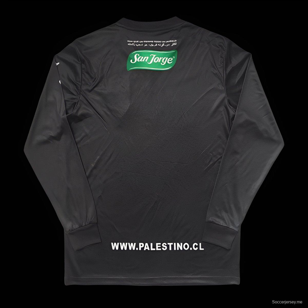 قميص ريترو 22/23 بالستينو CD CD أسود طويل الأكمام