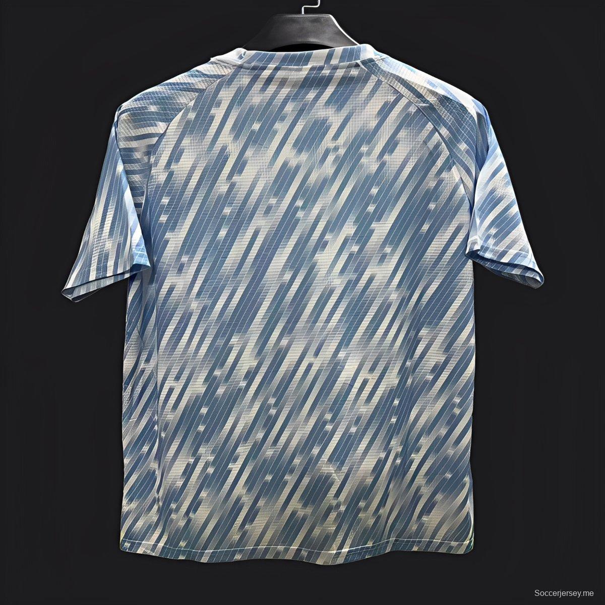 25/26 قميص مانشستر سيتي أزرق سماوي بنقشة مخططة قطرياً