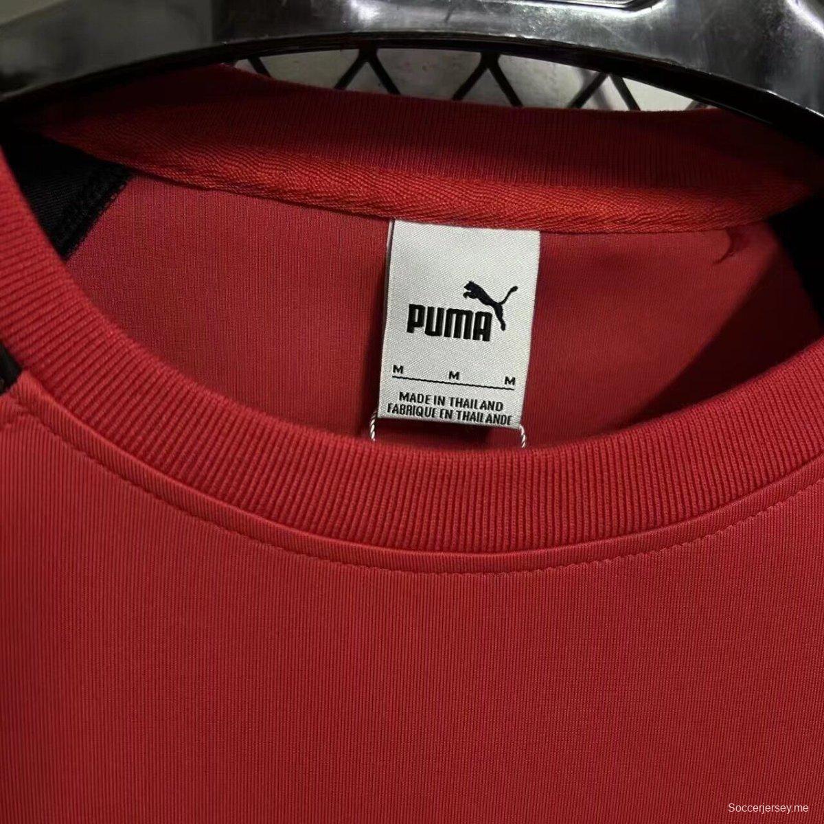 25/26 سترة إيه سي ميلان أحمر/أسود 25/26