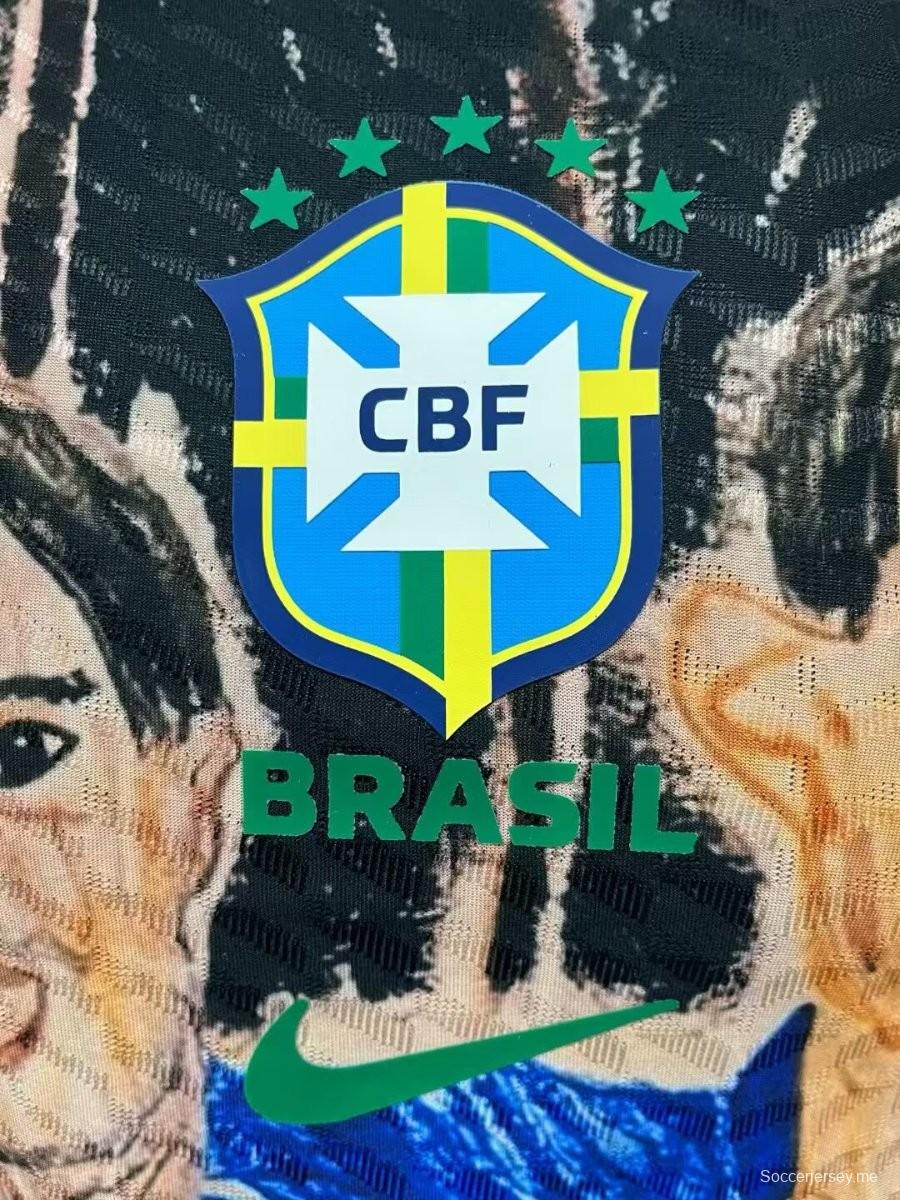 لاعب إصدار 2026 البرازيل الأزرق مع قميص مارتا وميا هام