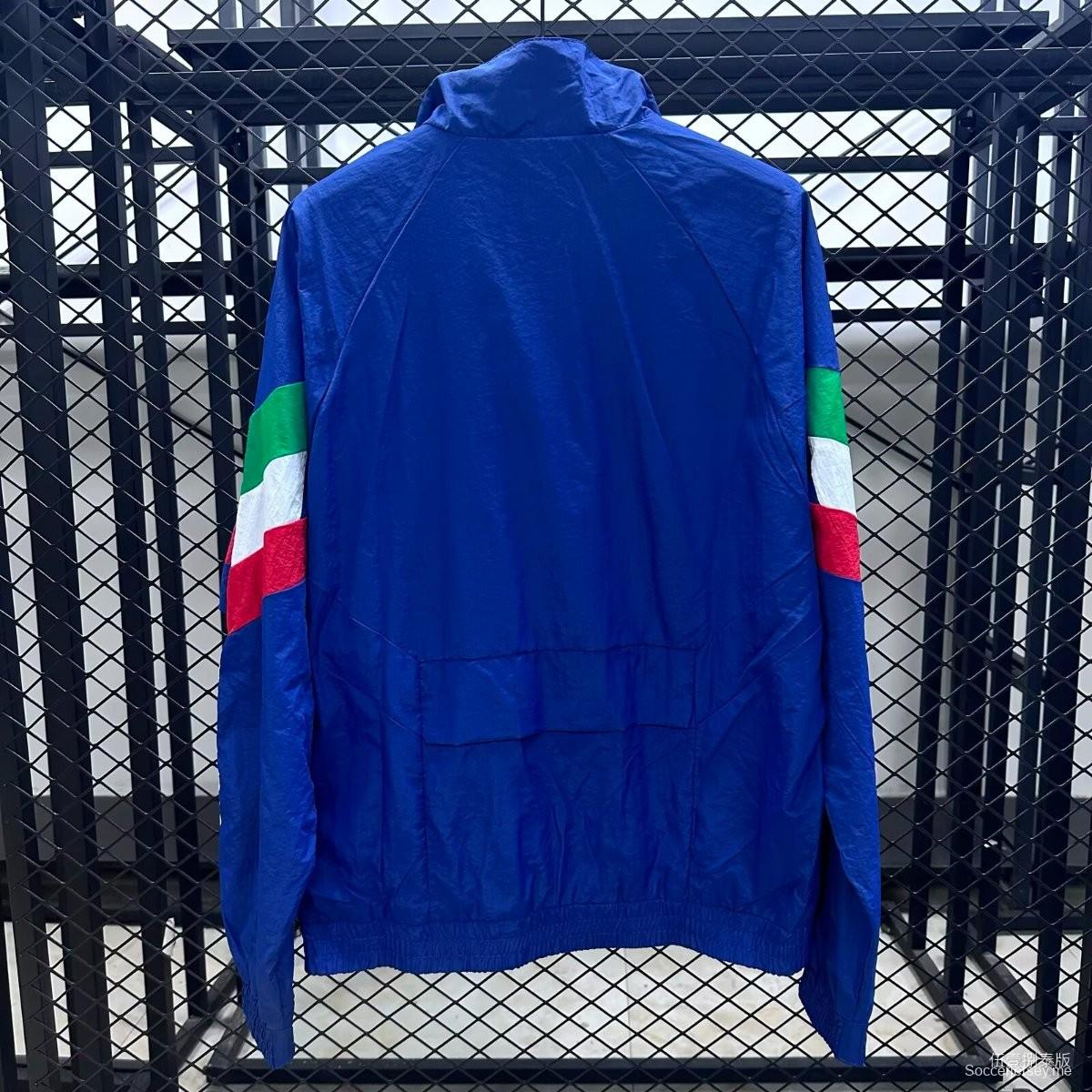 سترة واقية من الرياح بفتحة سحاب كاملة من Retro 1994 Italy Home