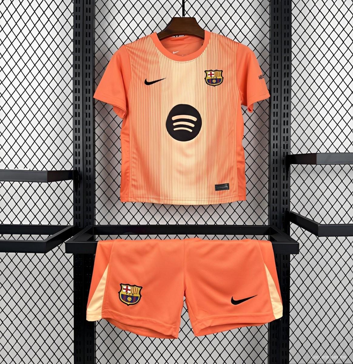 2025/26 طقم حارس مرمى برشلونة للأطفال