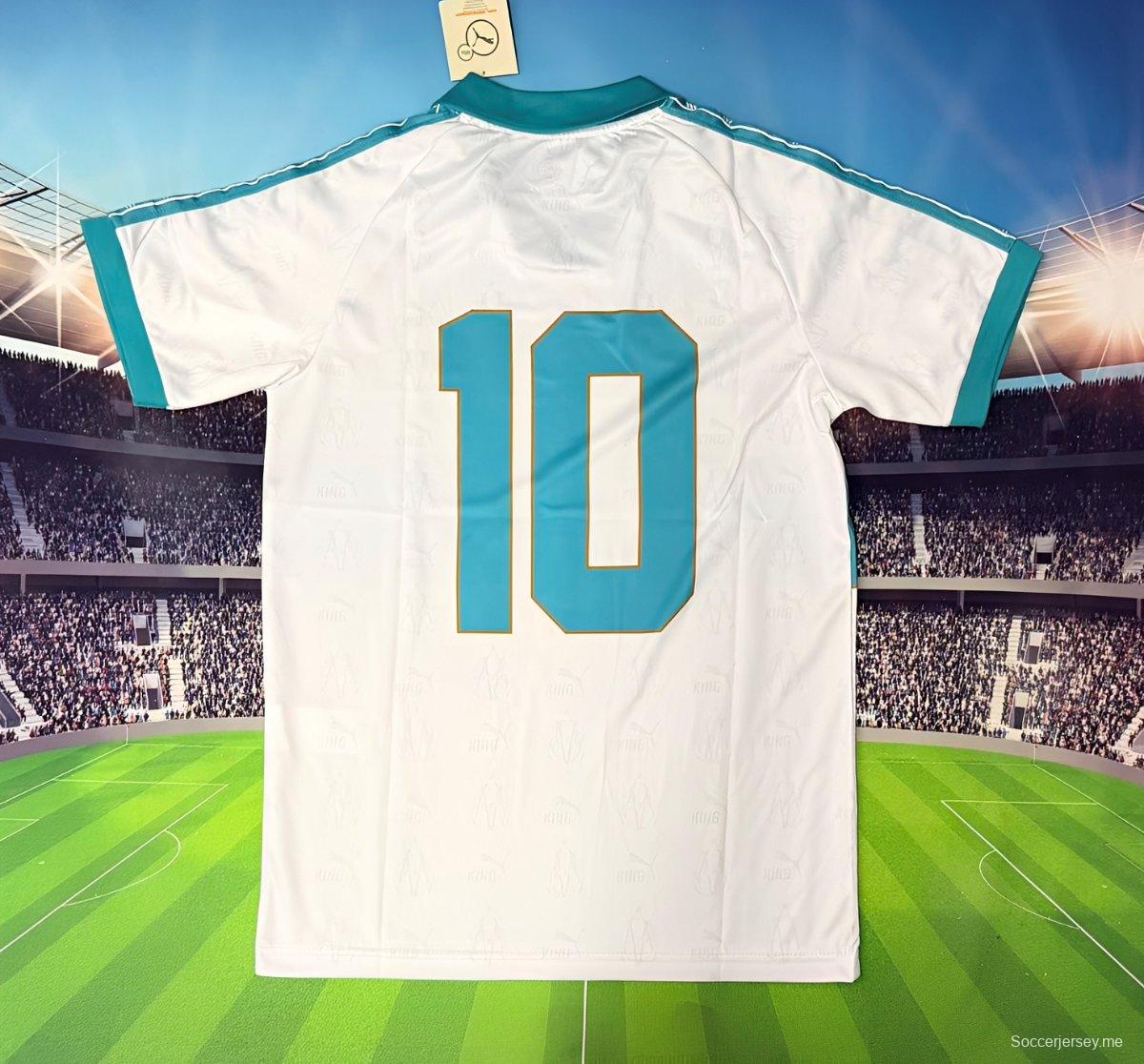 25/26 قميص بوما كينغ مرسيليا الأبيض الخاص