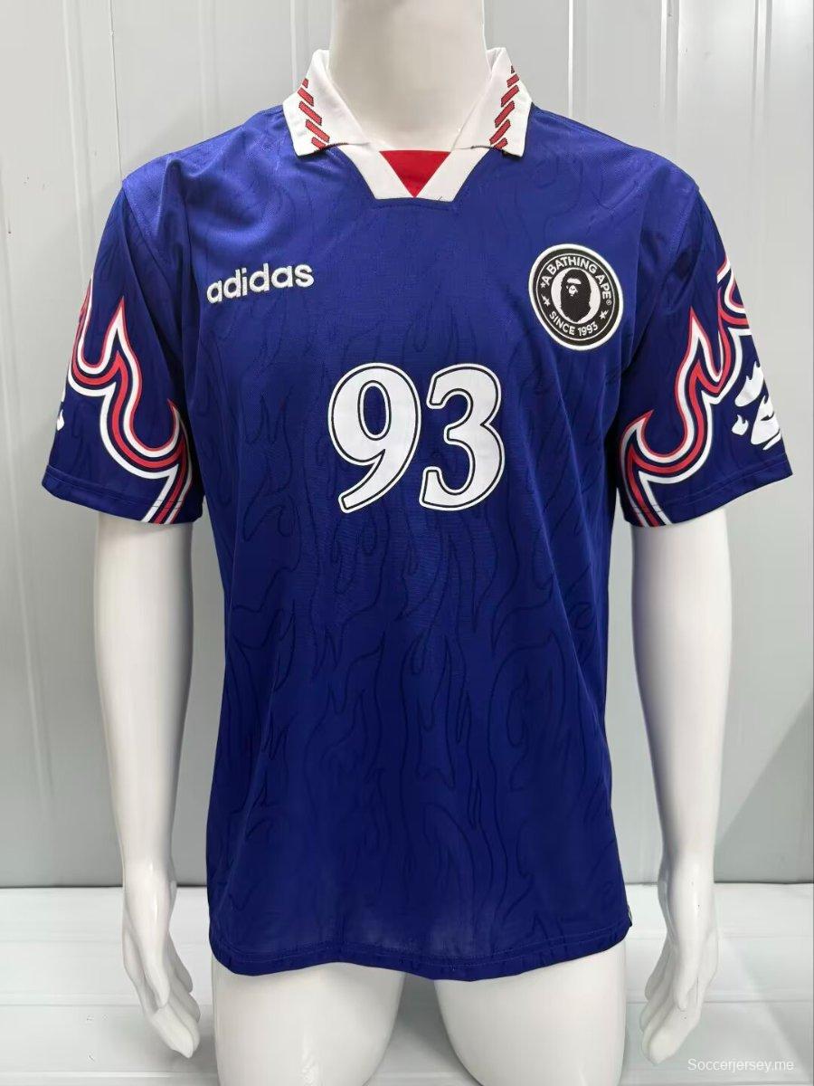 2026 قميص "A Bathing Ape BAPE" × Adidas باللون الأزرق الناري